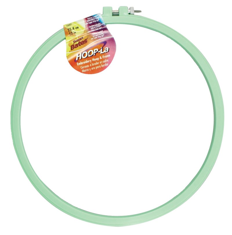 Susan Bates Hoop-La 14401.010 Embroidery Hoop, 10-Inch, Assorted Colors - Image 5