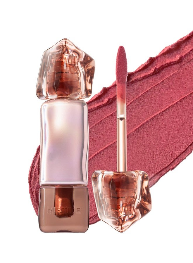 Mistine Cream Lip Gloss Thai latte Long Lasting Lip Gloss Non-sticky Silk Smooth Mist Matte Finish Lip Tint Gloss M03 Freshly Brewed Guava 0.1 fl oz 1 Count - Image 1