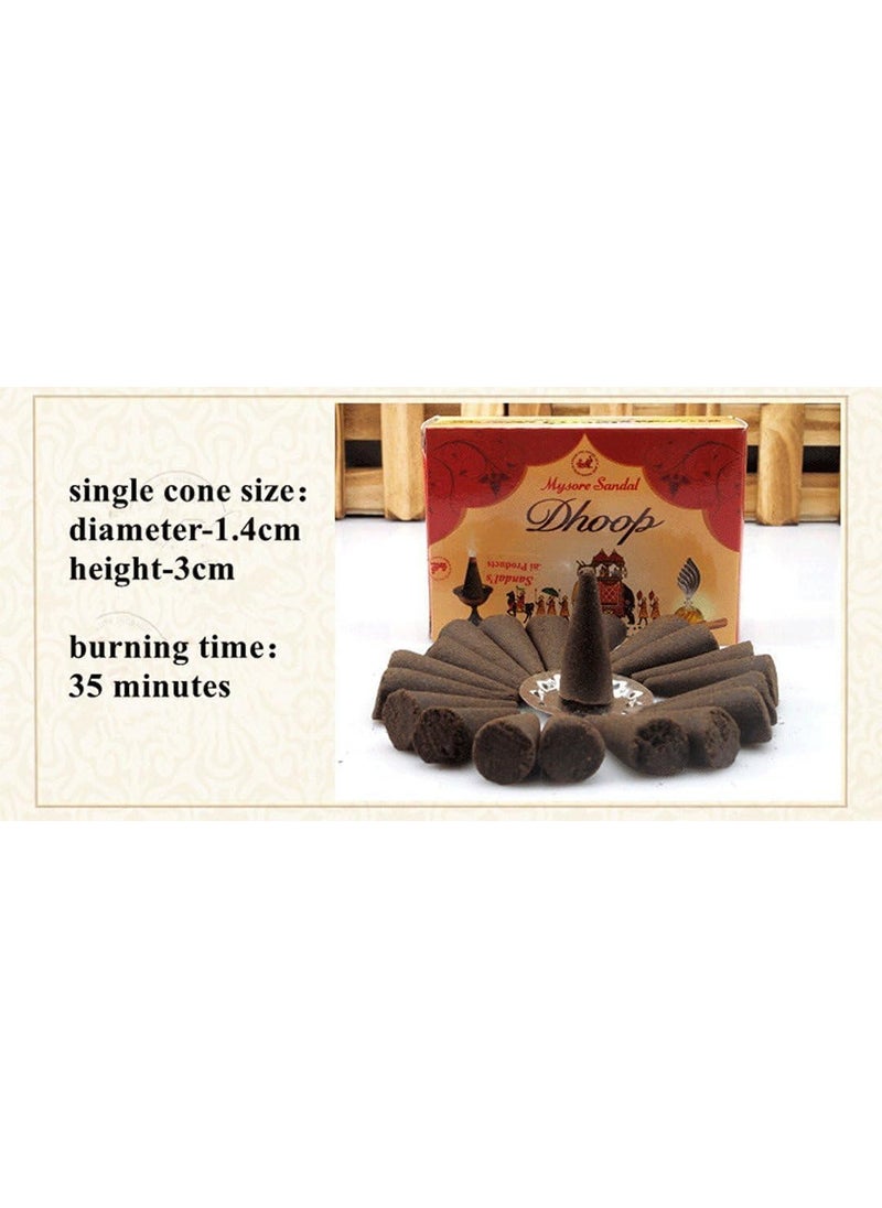 Mysore Sandal - Mysore Sandal Dhoop - 20 Pieces (Pack Of 12 Box) - Image 1
