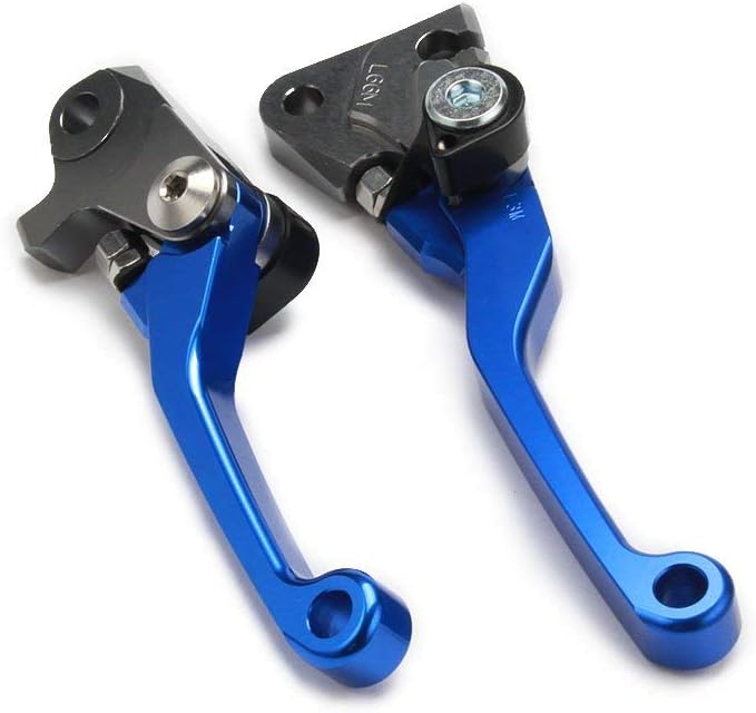 SOOMJ AnXin CNC Billet Pivot Brake Clutch Levers for Yamaha YZ Series - Blue - Image 5