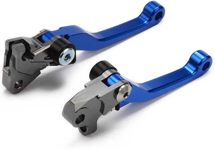 SOOMJ AnXin CNC Billet Pivot Brake Clutch Levers for Yamaha YZ Series - Blue - Image 4