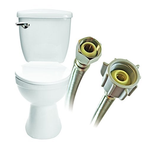 Fluidmaster B3T12 Toilet Connector, Braided Stainless Steel - 1/2 Female Compression Thread x 7/8 Ballcock Thread, 12-Inch Length - Image 3