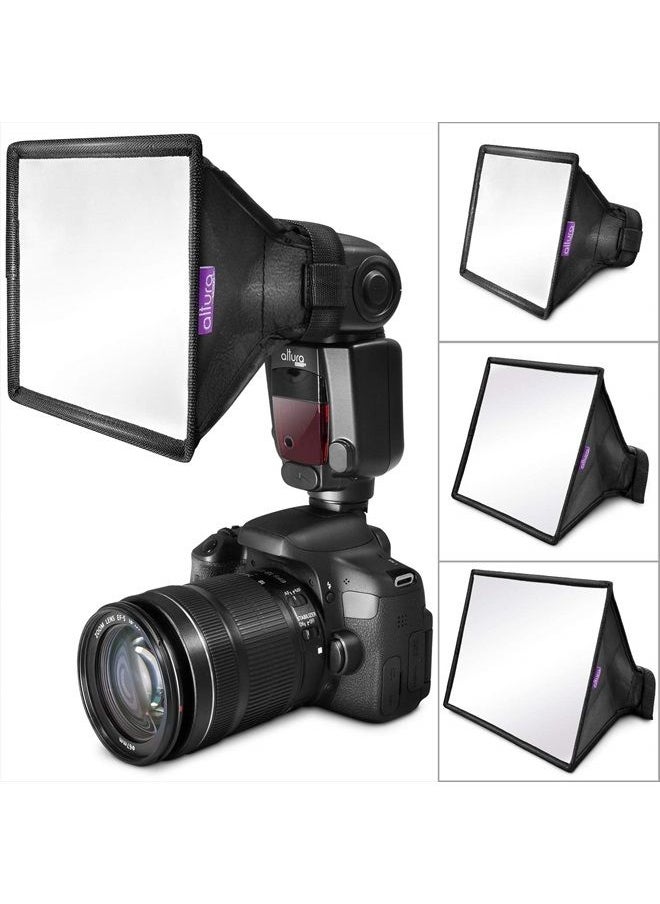 Altura Photo (3 Pack) Flash Diffuser Light Softbox by Altura Photo (Universal, Collapsible with Storage Pouch) for Canon, Yongnuo and Nikon Speedlight  - Image 1