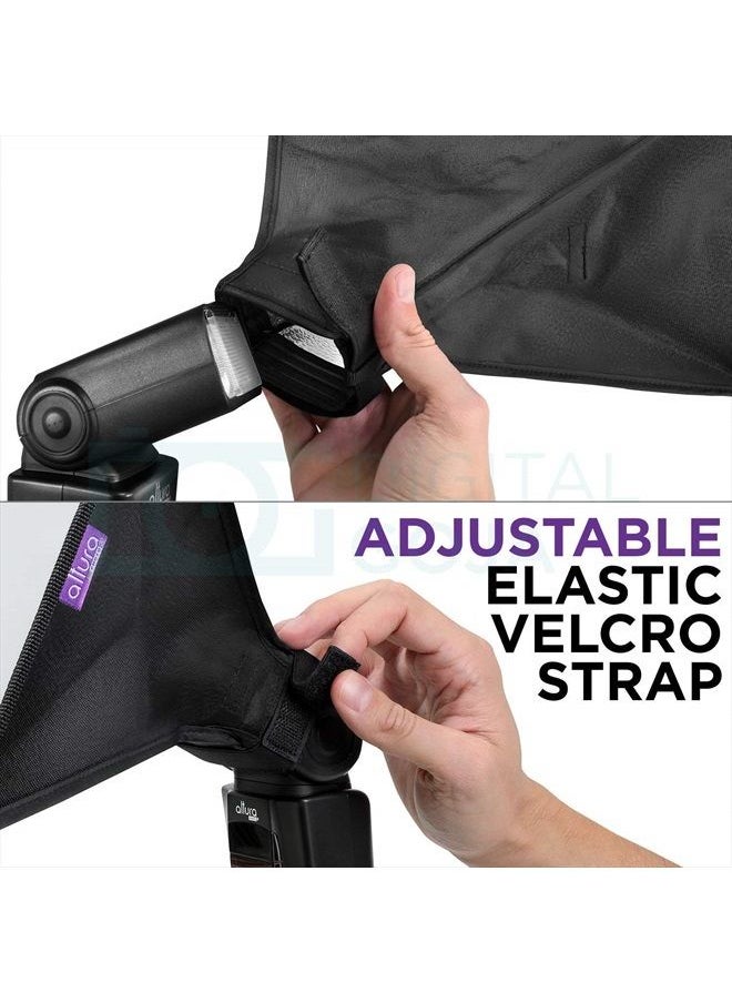 Altura Photo (3 Pack) Flash Diffuser Light Softbox by Altura Photo (Universal, Collapsible with Storage Pouch) for Canon, Yongnuo and Nikon Speedlight  - Image 4