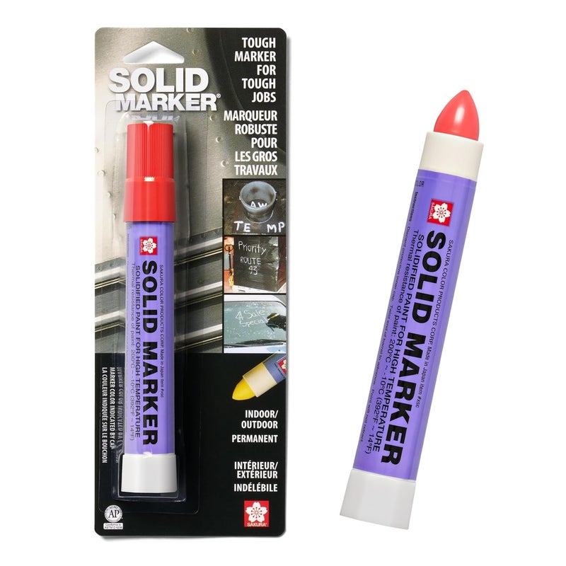SAKURA SOLID MARKER Sakura Solid Paint Markers - Permanent Marker Pens - Window, Wood & Glass Marker - Red Paint - 1 Pack - Image 1