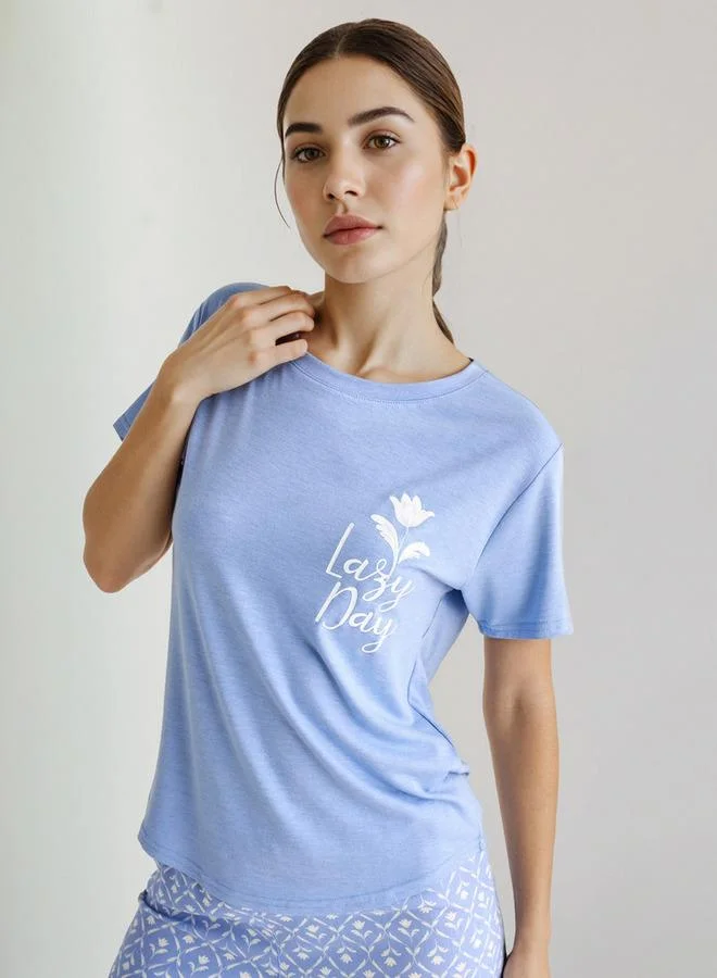 سبلاش فيڤ طقم بيجامة تي شيرت وبنطلون