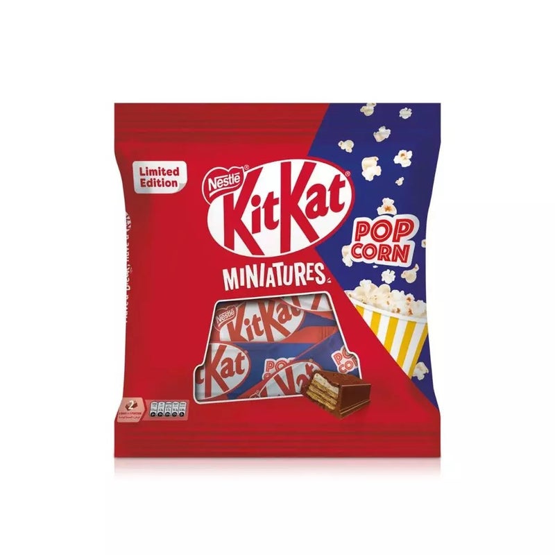Nestle Kitkat Miniatures Chocolate Wafer In Popcorn Flavor- 110gms