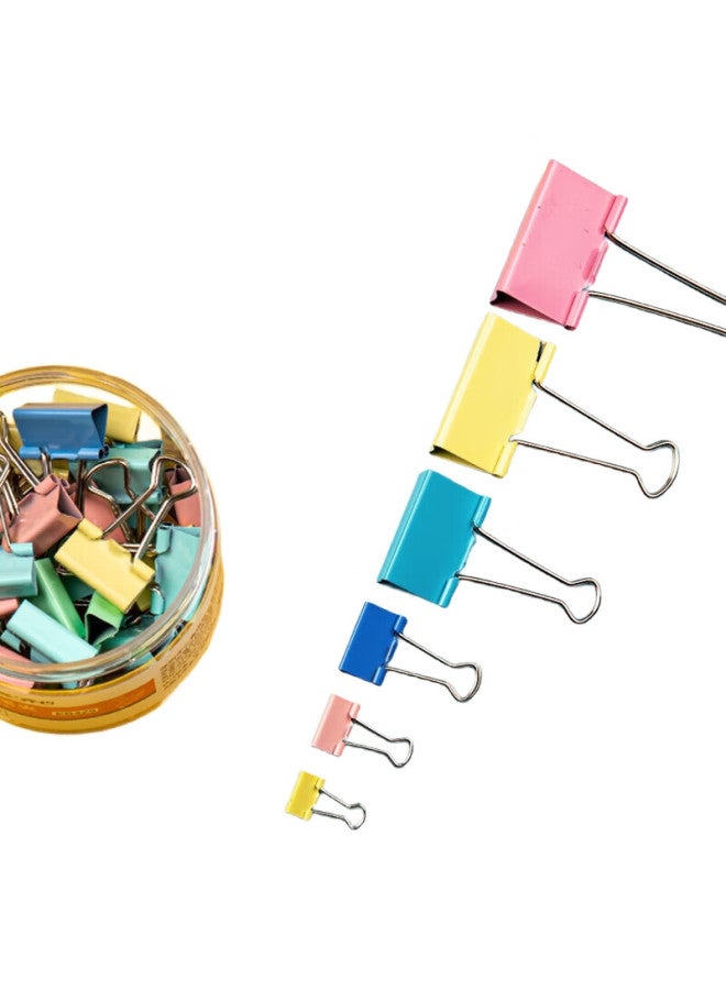 Comix Binder Clips/Barrettes/Clips, Colorful Metal Clips, 2#41Mm, 24 Pieces/Tube, Office Supplies, Tools, B3632 - Image 3
