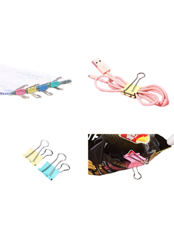 Comix Binder Clips/Barrettes/Clips, Colorful Metal Clips, 2#41Mm, 24 Pieces/Tube, Office Supplies, Tools, B3632 - Image 1