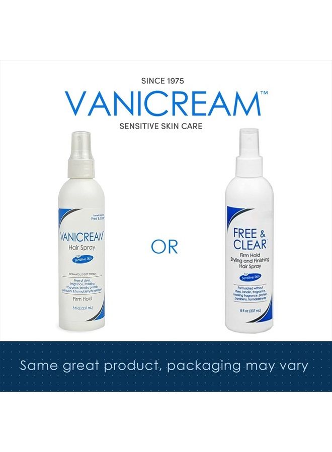 Vanicream Firm Hold Hairspray, Fragrance and Gluten Free, For Sensitive Skin, 8 Ounce, Packaging May Vary - Image 2