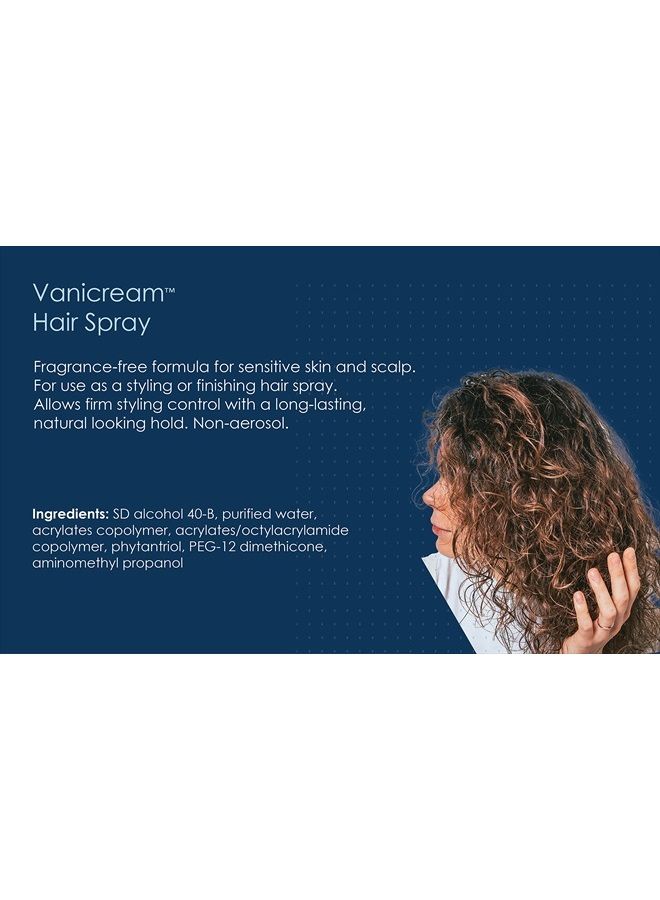 Vanicream Firm Hold Hairspray, Fragrance and Gluten Free, For Sensitive Skin, 8 Ounce, Packaging May Vary - Image 3
