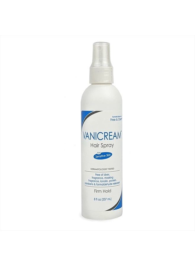 Vanicream Firm Hold Hairspray, Fragrance and Gluten Free, For Sensitive Skin, 8 Ounce, Packaging May Vary - Image 1