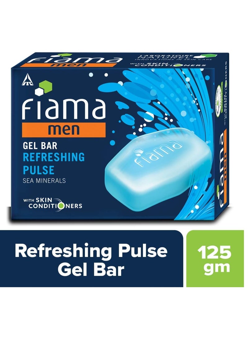 Fiama قالب جل النبض المنعش للرجال من فيما، مع معادن البحر، مع مكيفات البشرة - 125 جم - Image 1