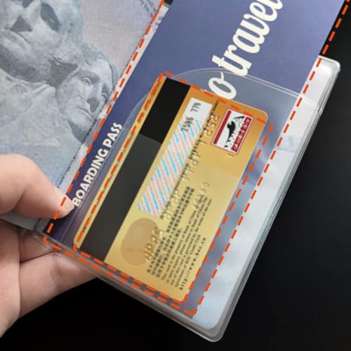 Anzailala 4pcs Passport Cover for Men Women, Passport Covers Transparent, Waterproof Passport Holder, Clear Passport Protector (Matte Surface) - Image 5