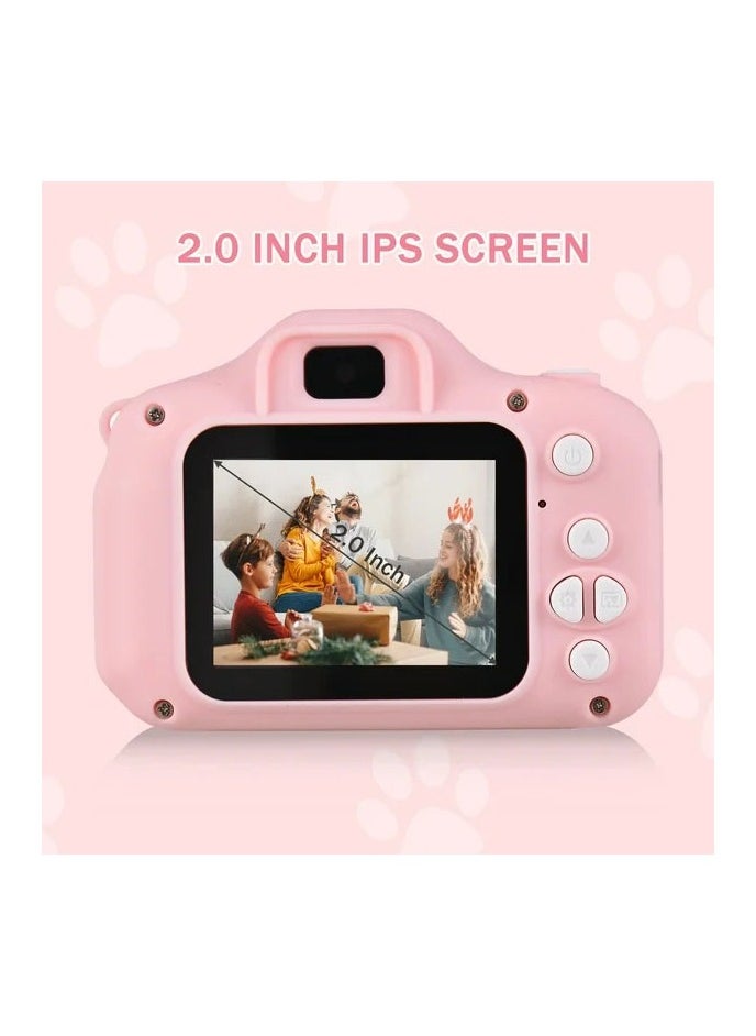 Oteeto Oteeto OKC01 Kids Digital Camera With 2.0 Inch LCD Screen and 400 mAh Bttery Pink  - Image 5