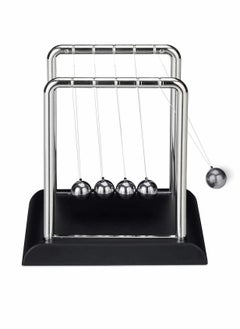 Y&D Classic Newton Cradle Balance Balls Wooden Base Newton's Adults Physics Science Steel Pendulum Ornaments Educational Toy Gift for Home Office Desk  - Image 1