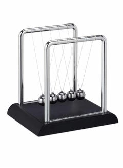 Y&D Classic Newton Cradle Balance Balls Wooden Base Newton's Adults Physics Science Steel Pendulum Ornaments Educational Toy Gift for Home Office Desk  - Image 2