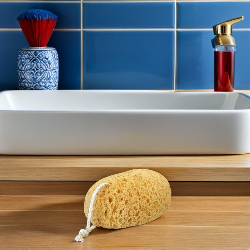 Balacoo Honeycomb Bath Sponge 2 Pack Seaweed Fiber Exfoliating Body Scrub - Image 5