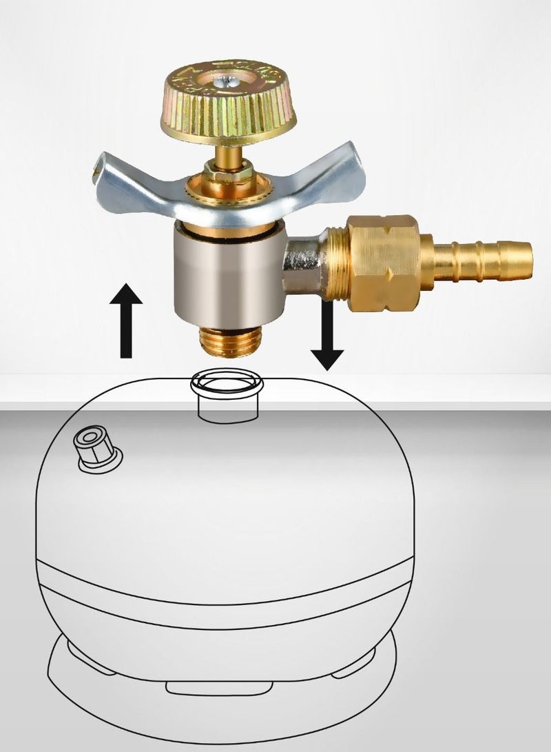 Gas Adapter for Gas Cylinder Outlet