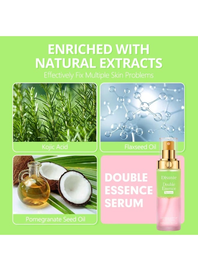 ديسوني سيروم ديسوني دبل اسنس 100 مل لبشرة ناعمة وتقوية حاجز البشرة وتفتيح وإشراق شباب البشرة - Image 3