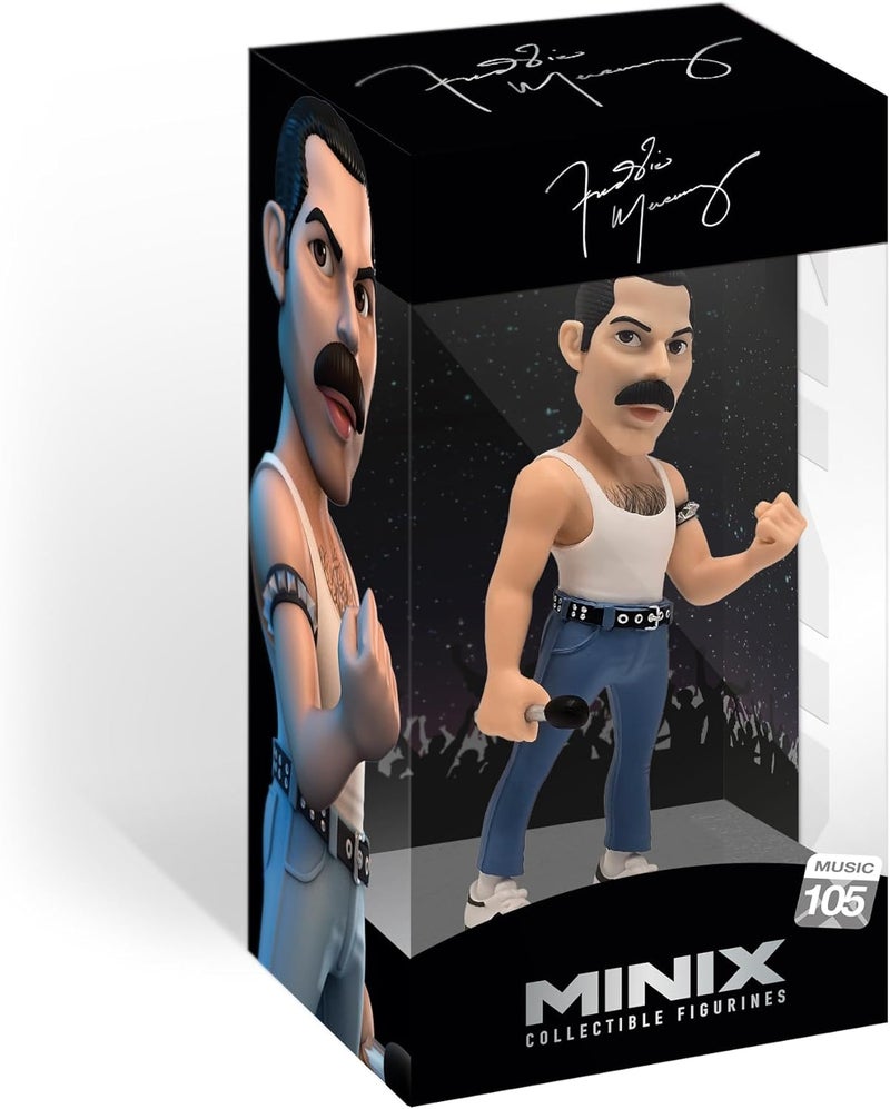 Minix Collectible Figurine - Height 12 cm Music #105 Compatible with Freddy Mercury Queen - Image 1