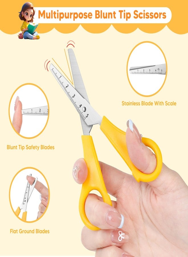Taotree Kids Scissors Bulk of 48-Pack, Taotree 5" Kid Scissors for School Office Supplies, Art Craft Supplies, Small Blunt Tip Safety for Toddler Child Student Classroom Teacher Scrapbook Scrapbooking - Image 2