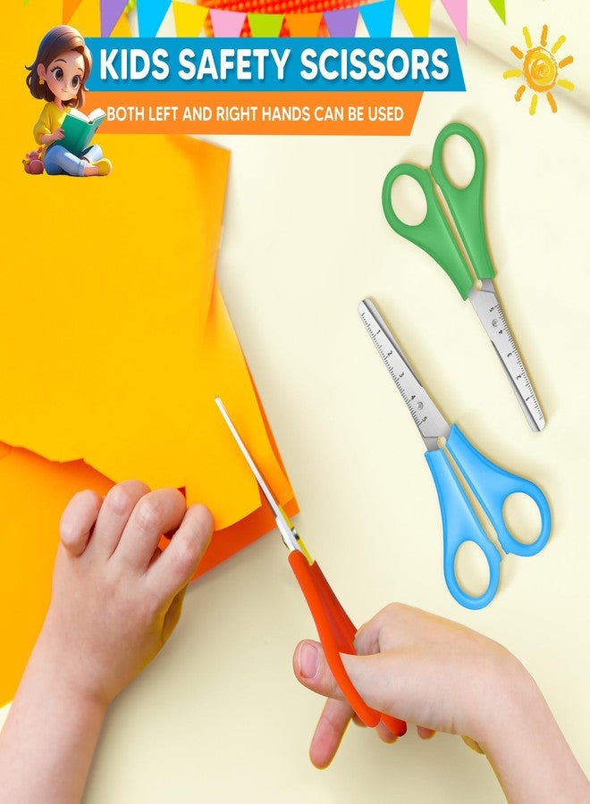 Taotree Kids Scissors Bulk of 48-Pack, Taotree 5" Kid Scissors for School Office Supplies, Art Craft Supplies, Small Blunt Tip Safety for Toddler Child Student Classroom Teacher Scrapbook Scrapbooking - Image 3