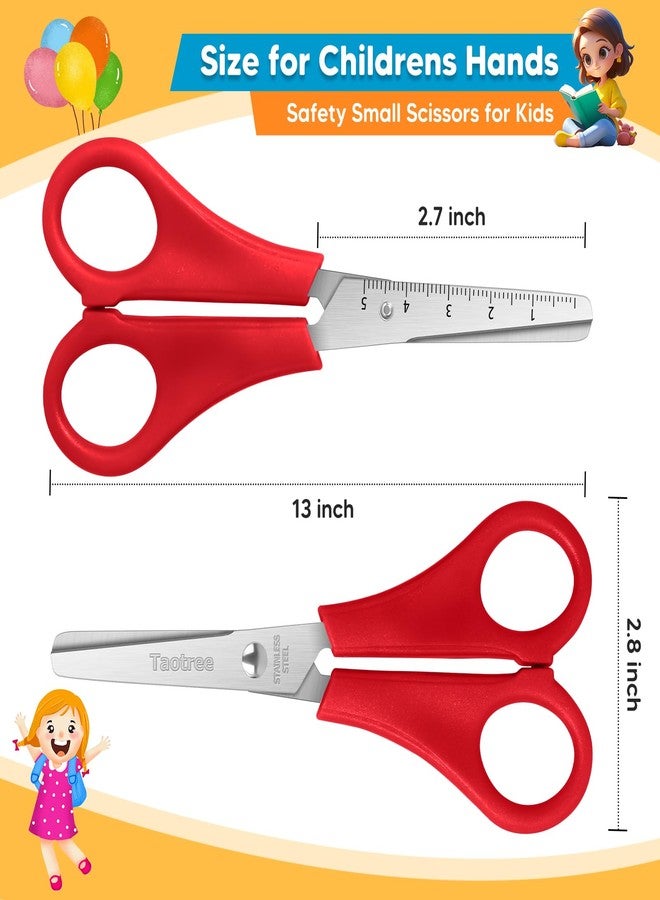 Taotree Kids Scissors Bulk of 48-Pack, Taotree 5" Kid Scissors for School Office Supplies, Art Craft Supplies, Small Blunt Tip Safety for Toddler Child Student Classroom Teacher Scrapbook Scrapbooking - Image 5