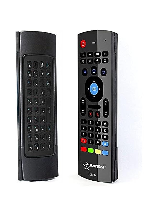 HuHa StarSat Multi-Function Remote Controller with 3D mouse & Wireless Fly Air Mouse & Keyboard Remote Control for KODI & Android, MXQ, SMART TV, Win PC, MAC, Raspberry Pi  - Image 1