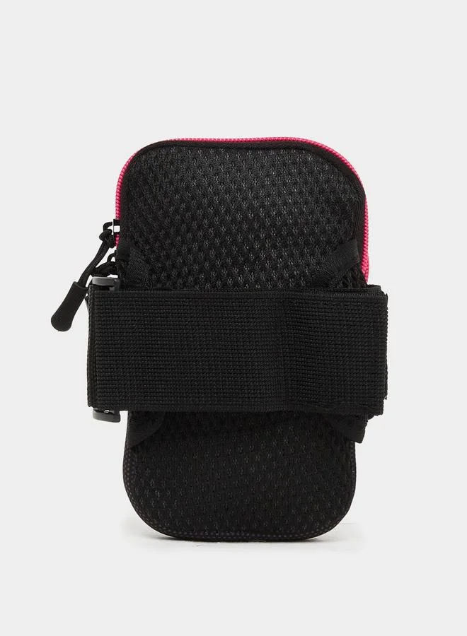 Styli Styli Contrast Trim Dual Zip Pocket Arm Running Belt