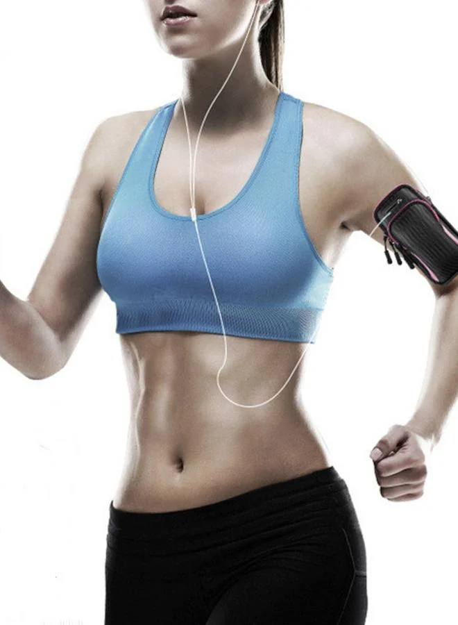 Styli Styli Contrast Trim Dual Zip Pocket Arm Running Belt