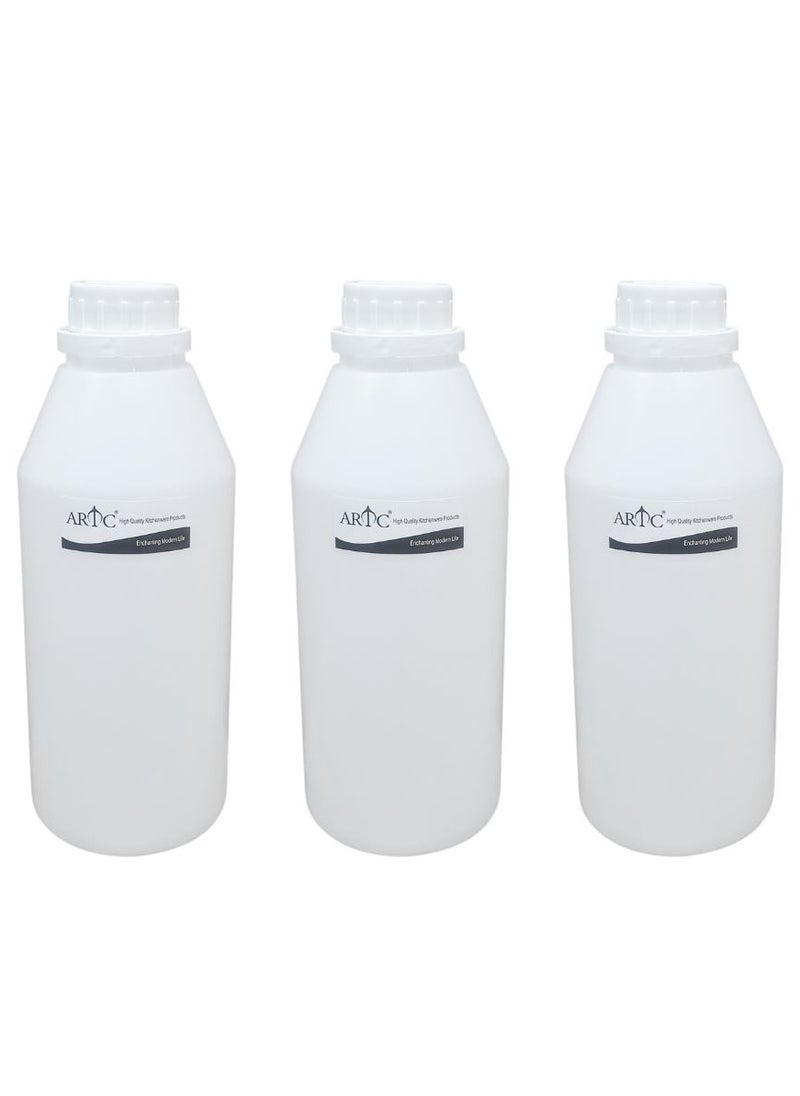 ARTC ARTC 3 Pieces Food Grade Leakproof Natural Color Plastic Bottle For Liquid And Perfume Storage  - Image 2