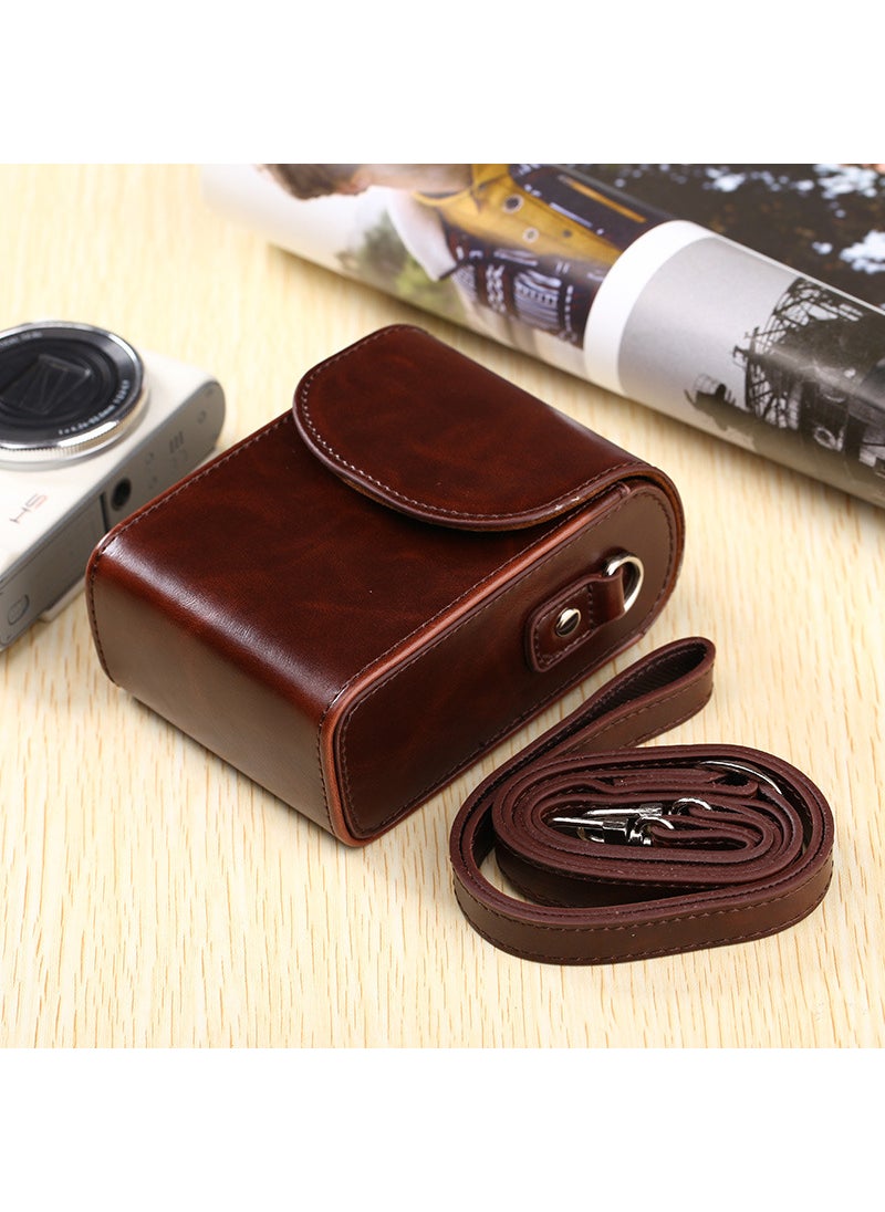 Generic Canon G7X SX740 Camera Case Bag Coffee 