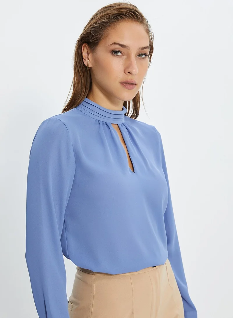 trendyol Front Keyhole Top
