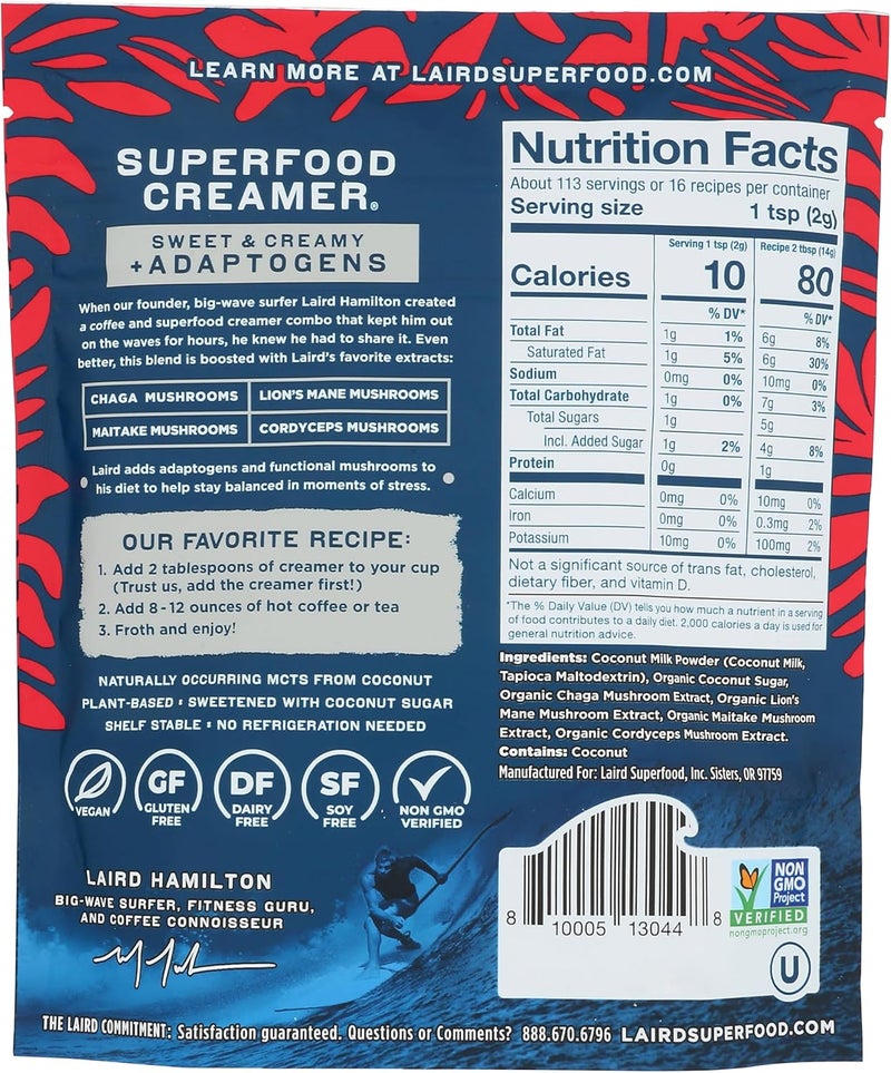 Laird Superfood Original Creamer with Functional Mushrooms - Image 2