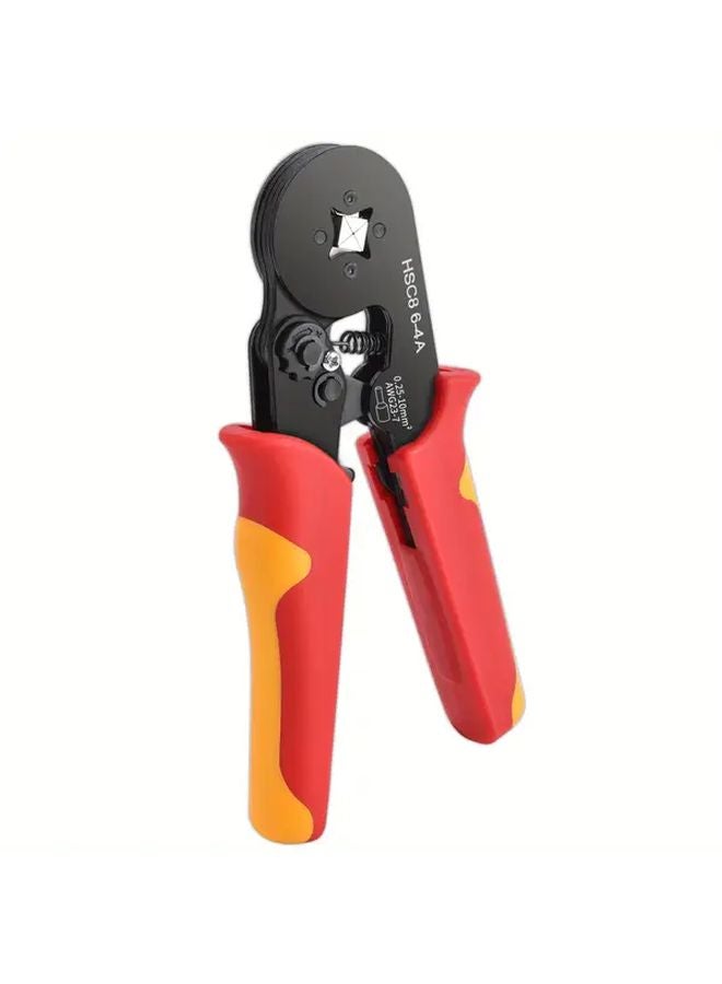 HSC8 6 4A YR Electrician Ferrule Crimping Tool Kit Adjustable Ratchet Wire Pliers - Image 1