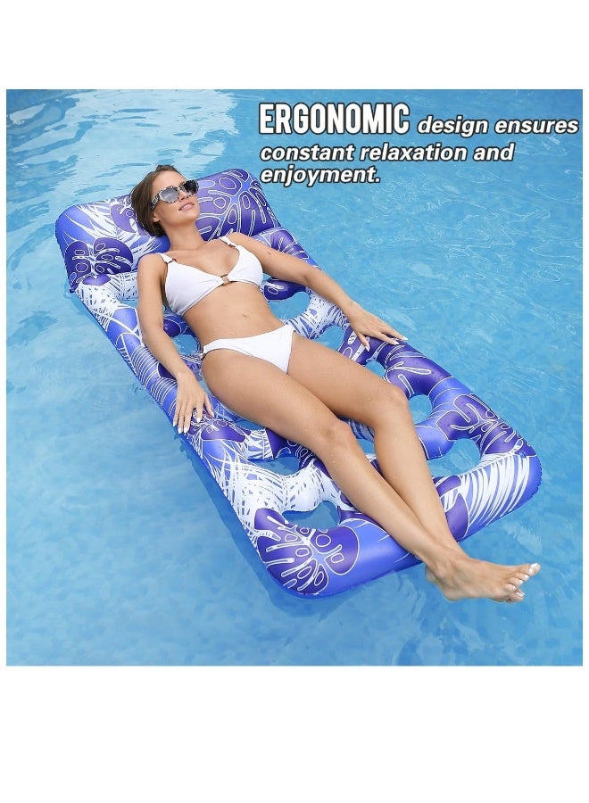 Generic 1 Pack Oversized Inflatable Pool Raft and Floats for Adults with Headrest for Swimming Pool Loungers for Lake, Beach, and Pool Party Floats  - Image 3