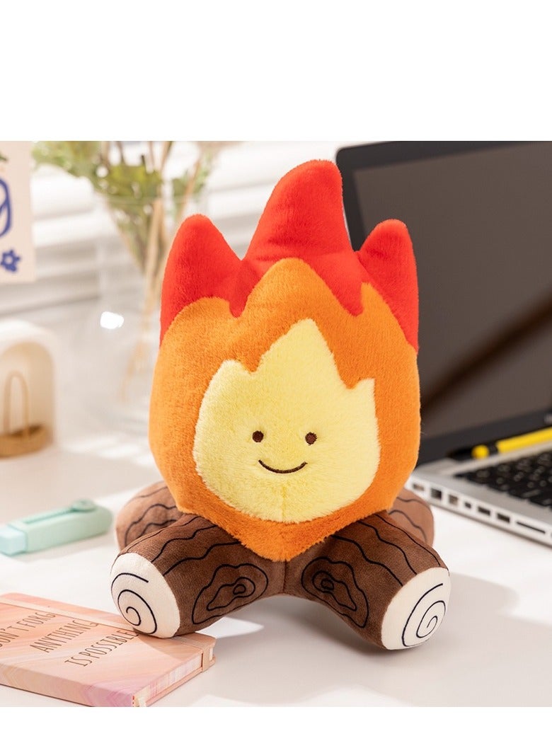 Jellycat Fun Fur Fireside Friend Plush Toy - 25cm, 0.15KG, Short Fleece  - Image 1