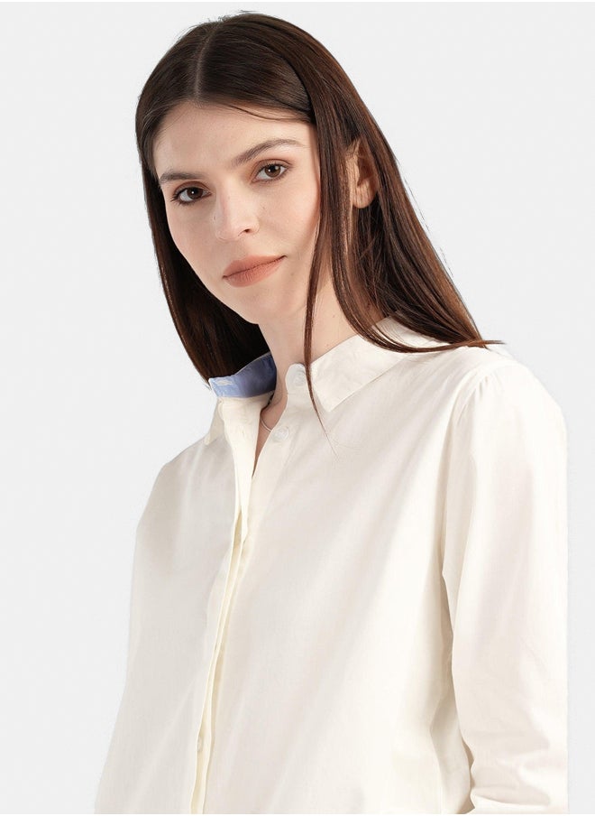 Clue Poplin Shirt with Side Vents  - Image 2