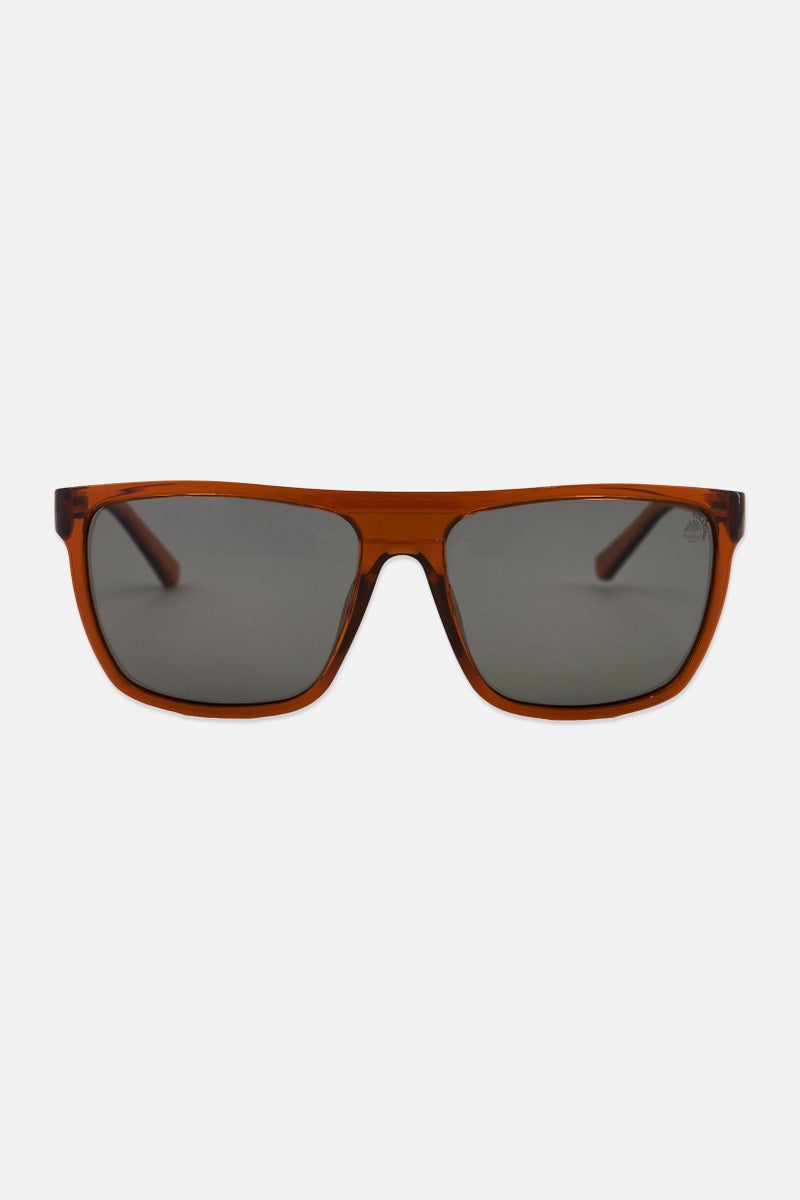 Timberland Men TB9279 Square Sunglasses, Brown - Image 1