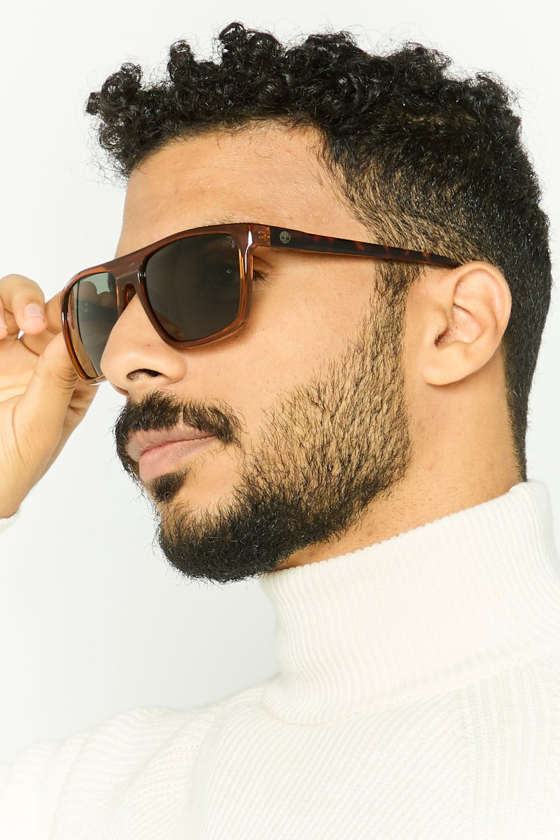 Timberland Men TB9279 Square Sunglasses, Brown - Image 2