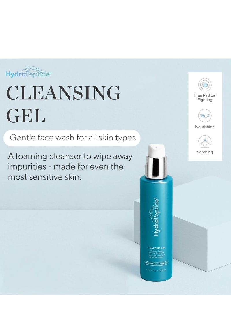HydroPeptide - HydroPeptide Cleansing Gel Toning Face Wash Effectively Removes Makeup Dirt and Excess Oil without Irritation 6.76 Ounce (packaging may vary) - Image 1