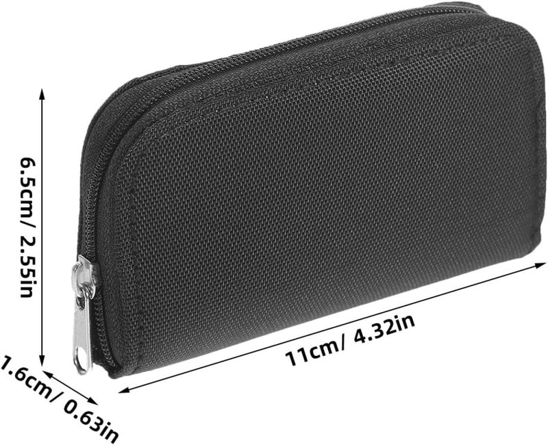 2pcs Portable Memory Card Organizer Case with 22 Slots, Multi-Function Micro Card Storage Holder for Travel and Photography, Black - Image 2