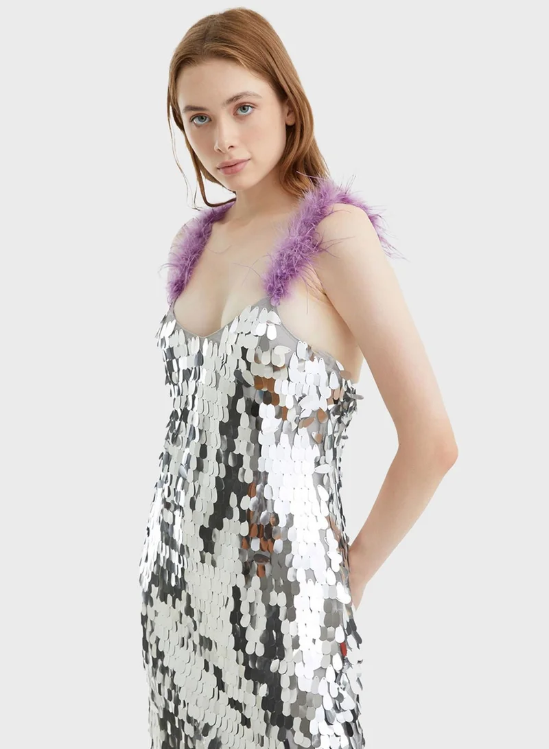 نوكتورن Sequin Detail Dress
