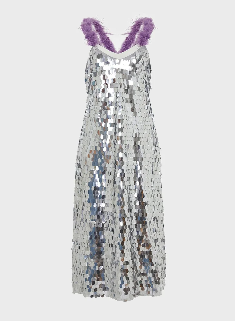 نوكتورن Sequin Detail Dress