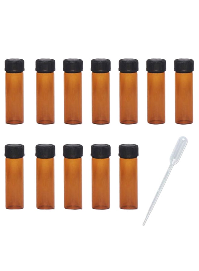 ZbFwmx 12-Piece Screw Cap Bottle Set With Pipette - Image 1