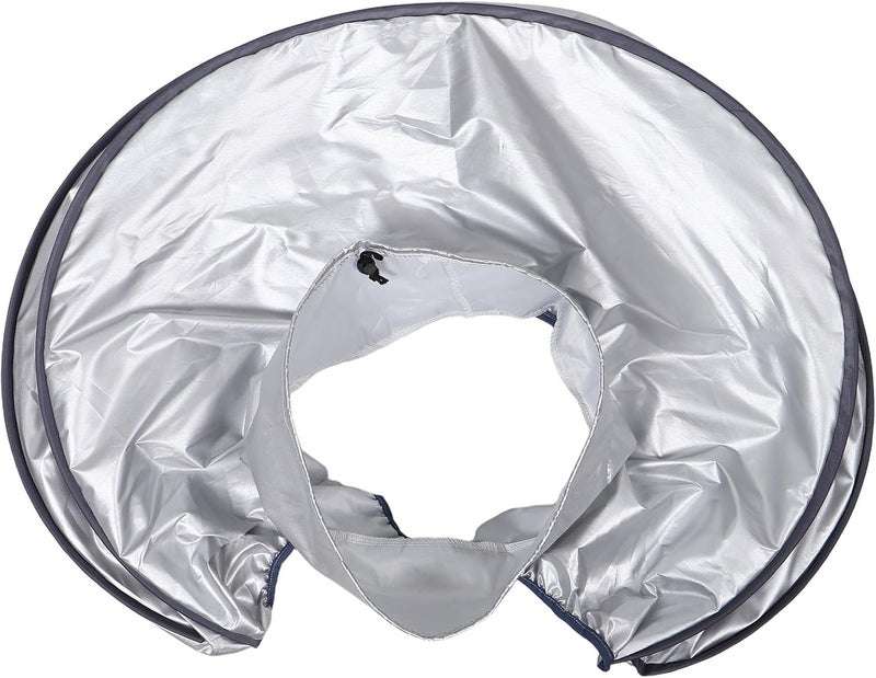 Thai Head Spa Steamer Cap: Deep Conditioning Hair Treatment Hood for Salon Shampoo Bed - Professional Steam Cap, 25.59x19.69x11.22in Silver - Image 1