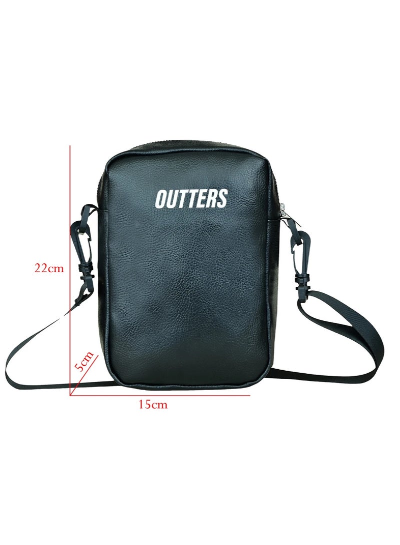 Outters Lifestyle Syntactic leather PU leather crossbody unisex Bag umrah bag - Image 4