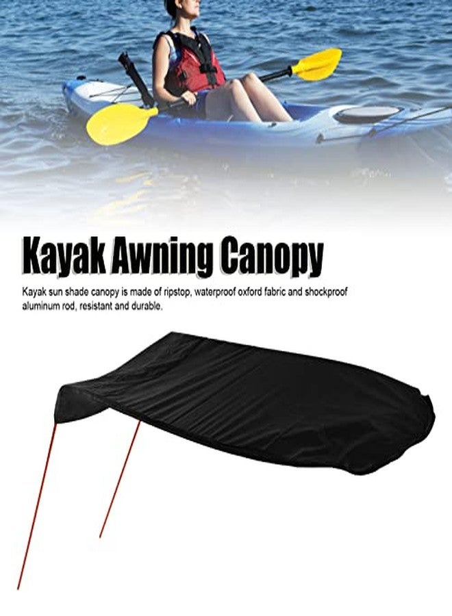 POCREATION Kayak Sun Shade Canopy, Oxford Fabric Foldable Kayak Awning Canopy Easy to Install Portable Kayak Sunshade Awning for Boat and Canoe - Image 2