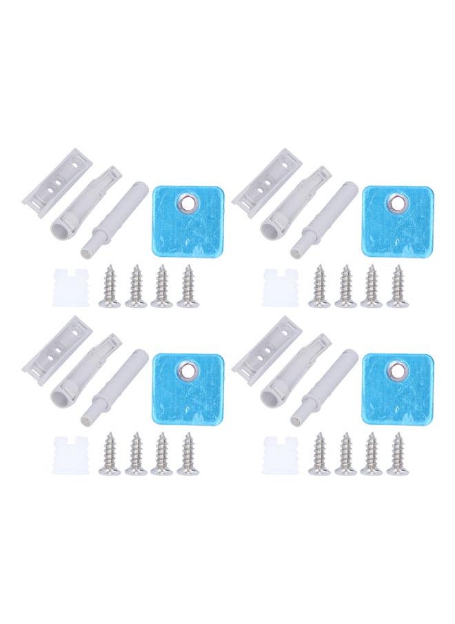 Thoraya 4 Set Door Damper Push Latches Door Rebound Device for Closet Cabinet Cupboard Wardrobe  - Image 1